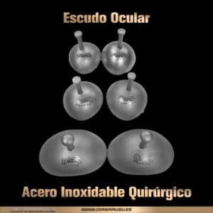 Escudo Ocular en Acero Inoxidable Quirúrgico para Protección Láser
